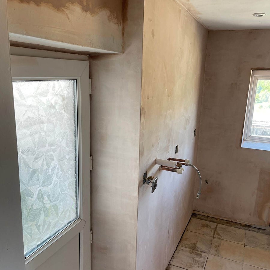 Bathroom being refitted during a CPH Interiors project