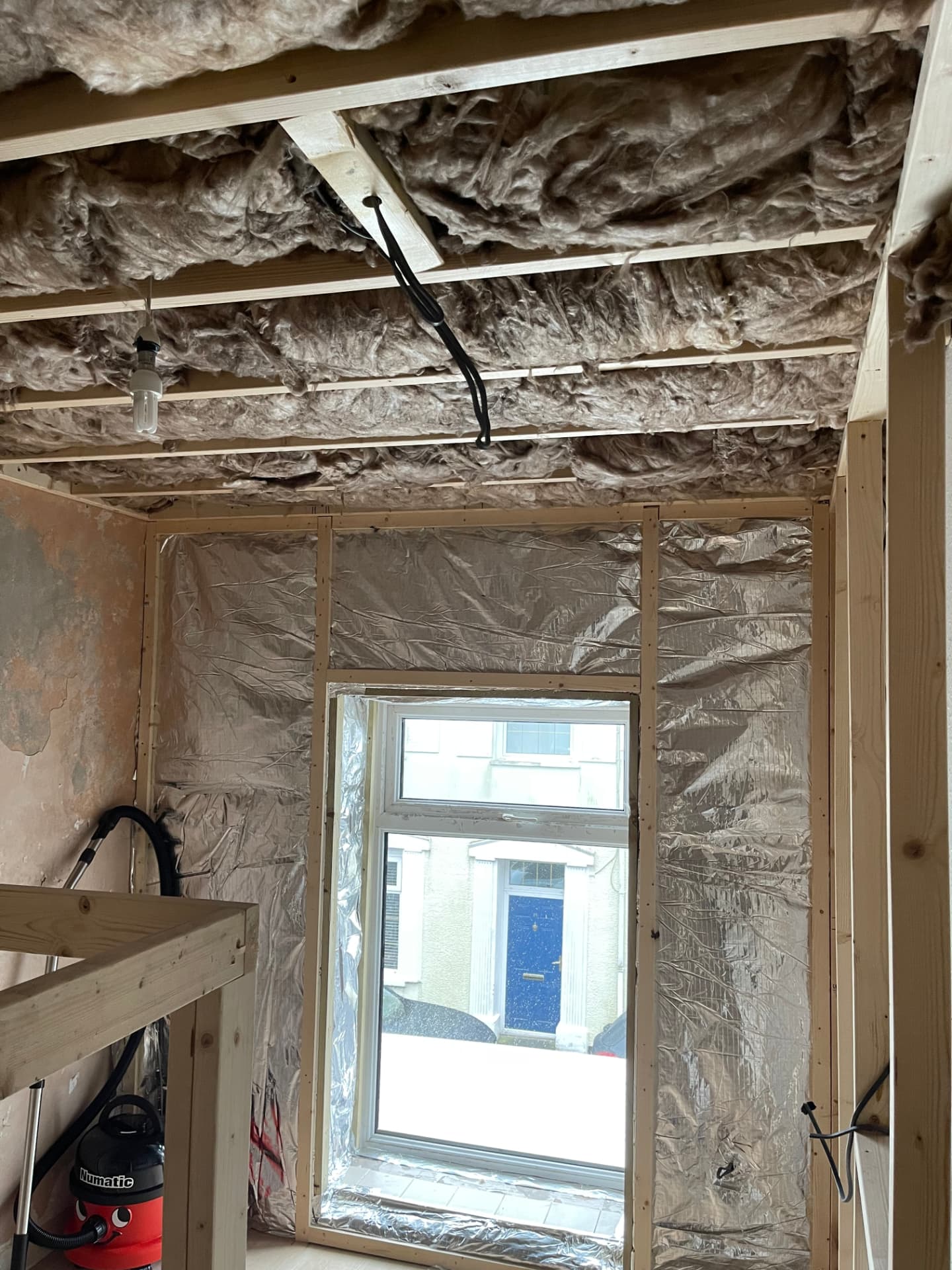 Insulation work carried out inside a property by CPH Interiors