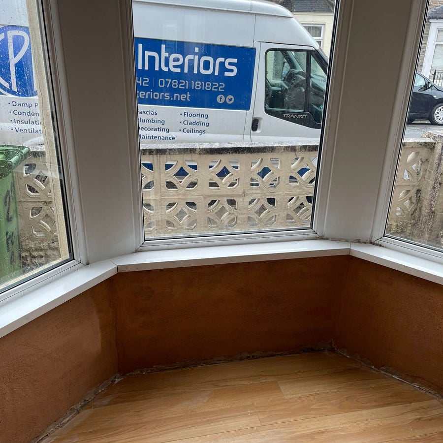 CPH Interiors van outside a property during works