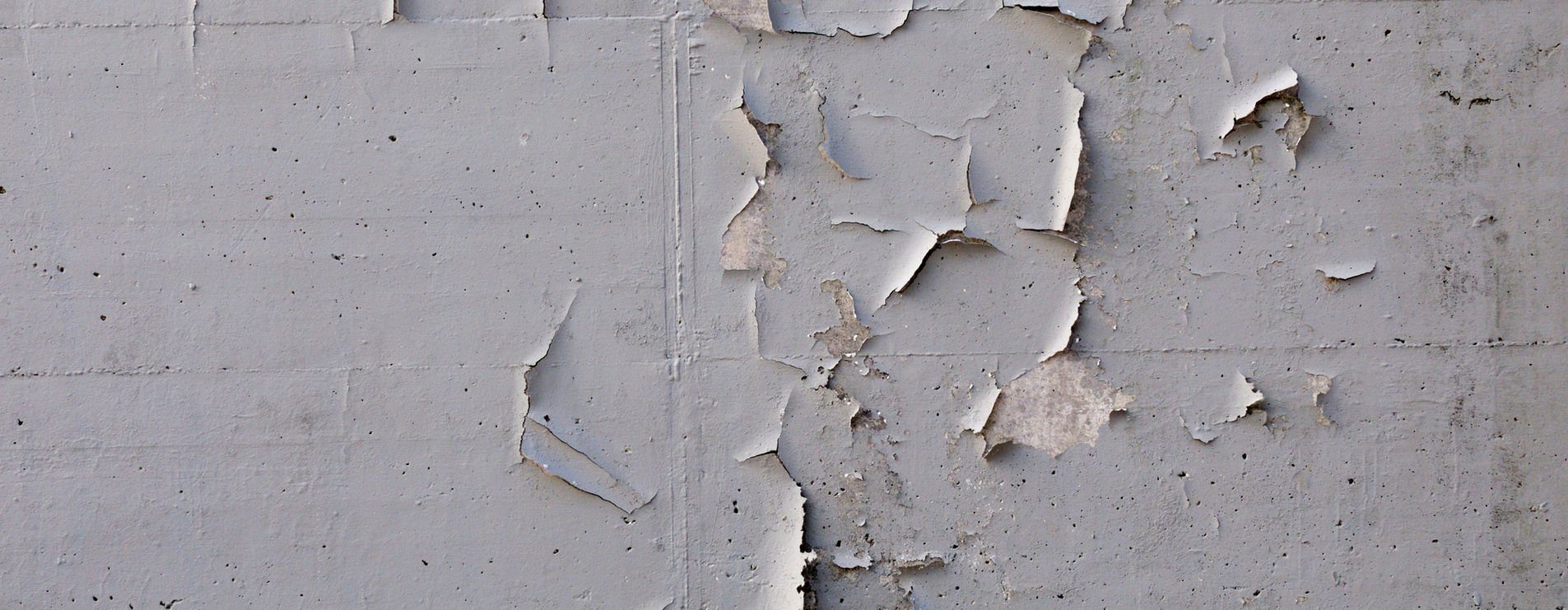 Wall being prepared during property improvement work